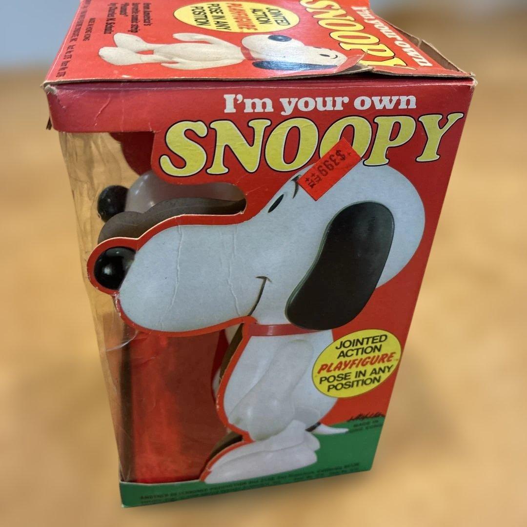 1975年　Detemined スヌーピー ソフビ　ビンテージ