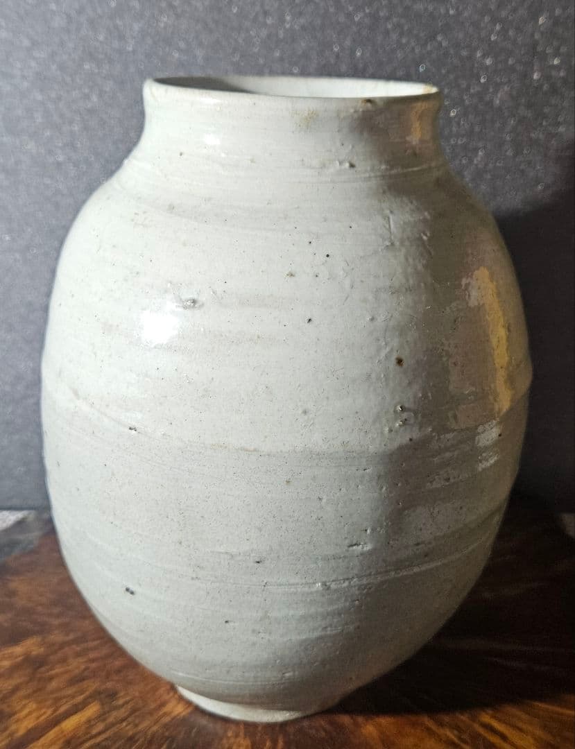 本物保証❗】名品❗】李朝時代　 李朝古美術　李朝古陶磁器　李朝白磁　壺　提灯壺