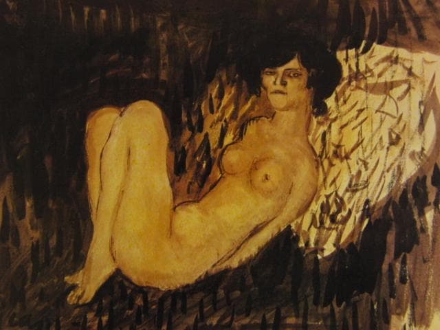 PICASSO【横たわる裸婦】、高級画集画、状態良好、新品高級額装付