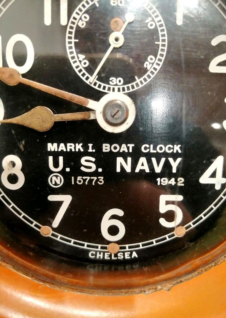 U.S.NAVY  WW2  BOAT  CLOCK 40年代　ビンテージ
