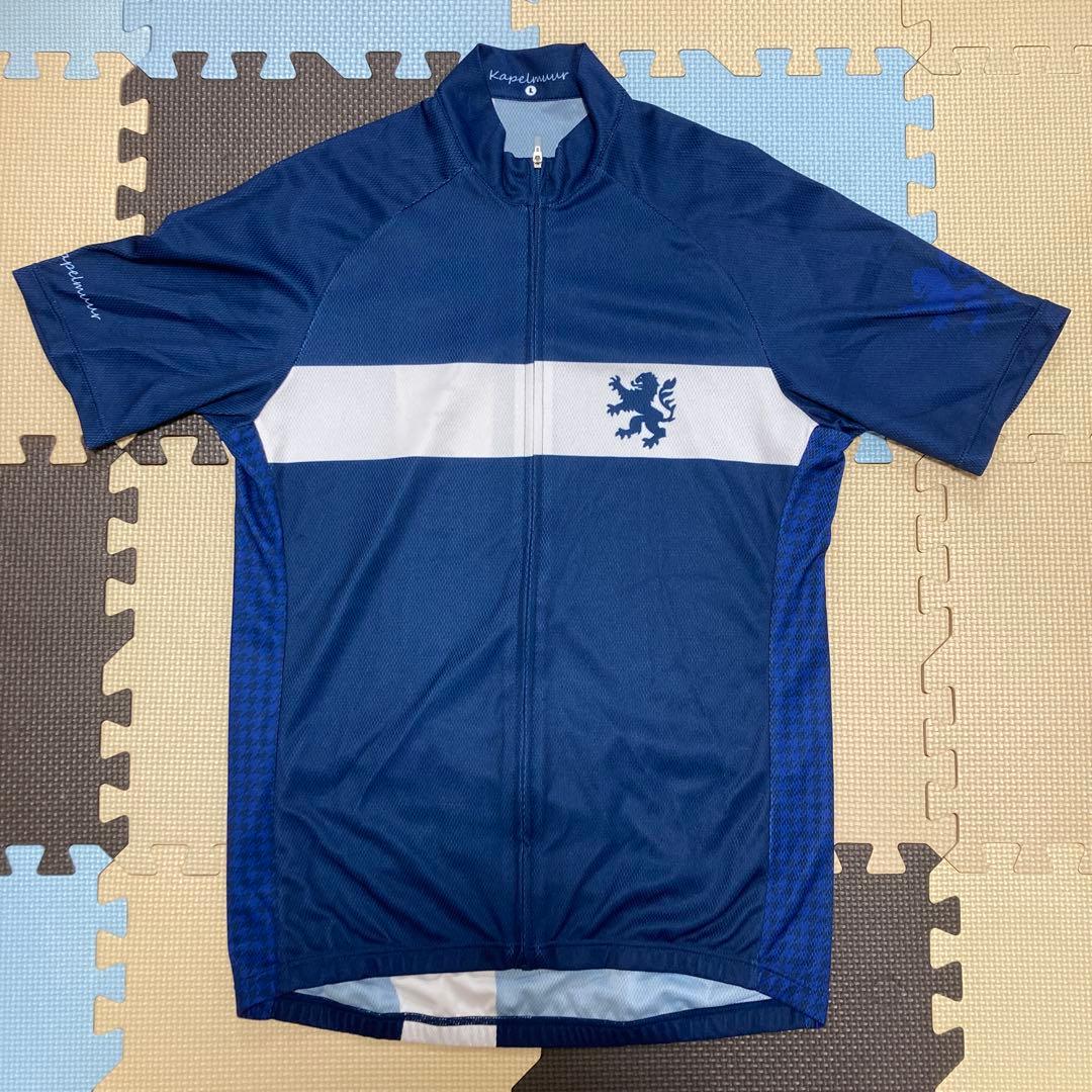 カペルミュール 半袖サイクルジャージ　千鳥ブルー サイズL