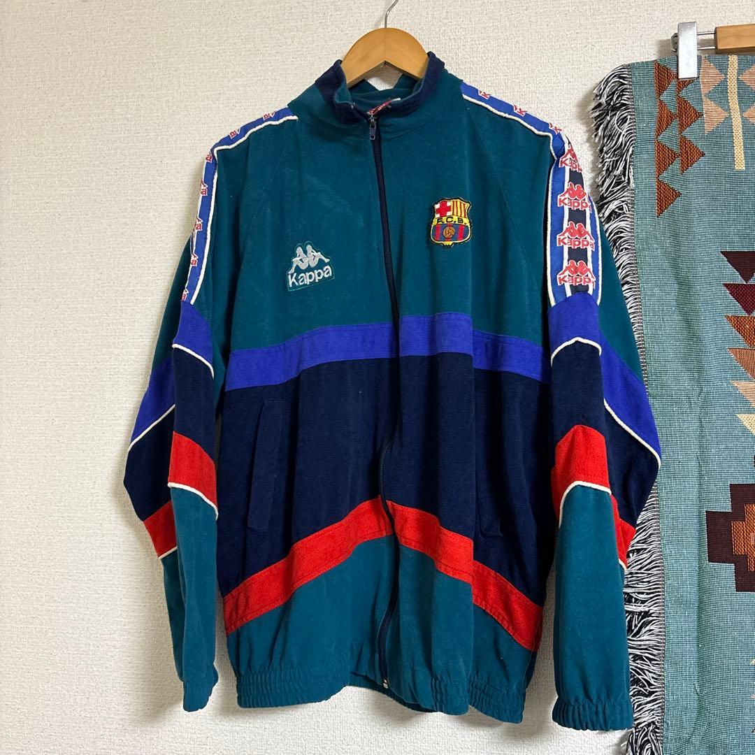 90s vintage バルセロナ kappa ベロア トラックジャケット