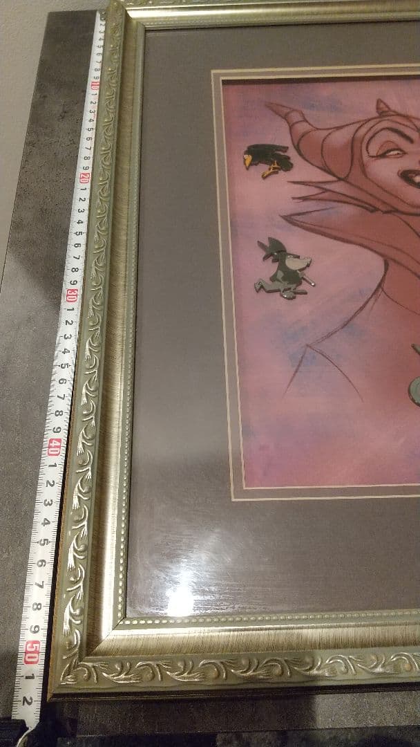 よ*ン様 ２５年～３０年前 ディズニー ヴィランズの絵画(額縁つき)