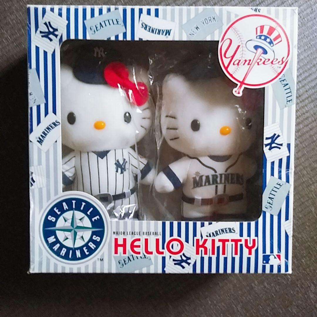 美品 ハローキティ マリナーズ ニューヨークヤンキース コスチューム ぬいぐるみ