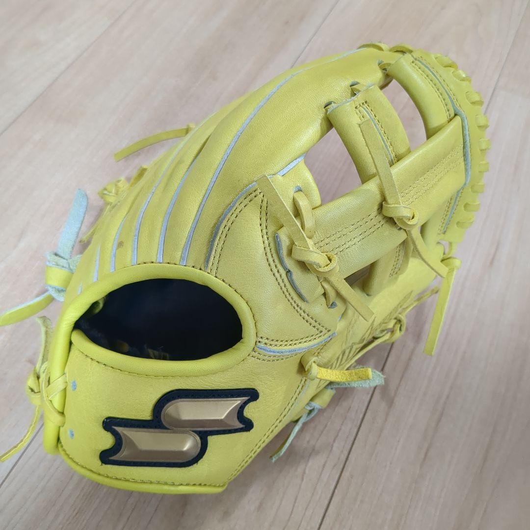 少年軟式野球グローブ イエロー