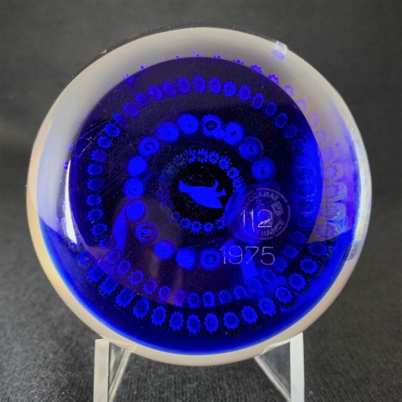 1975 大型 バカラ アンティーク ペーパーウェイト 鳥と動物たち