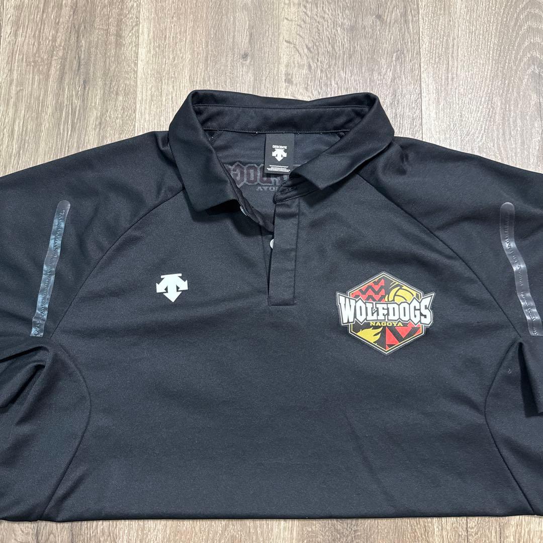 WOLFDOGS ブラック ポロシャツ