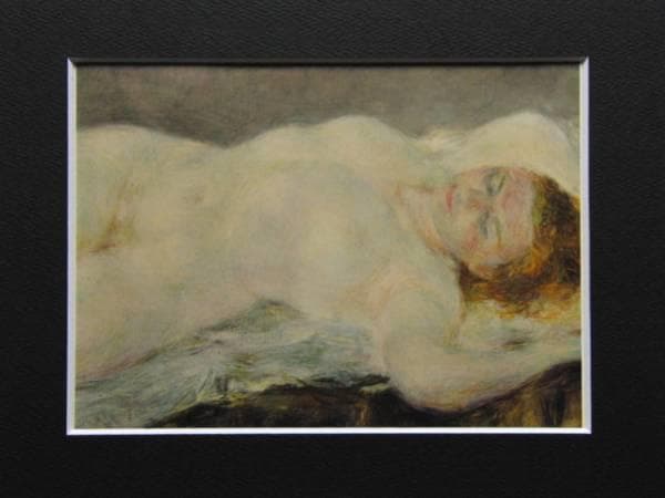 伊藤清永、オランダの裸婦、超希少画集画、新品額装付