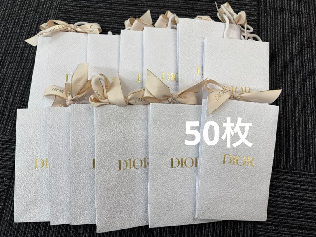 ディオール 母の日 限定ショッパー　紙袋　リポン付き　50枚