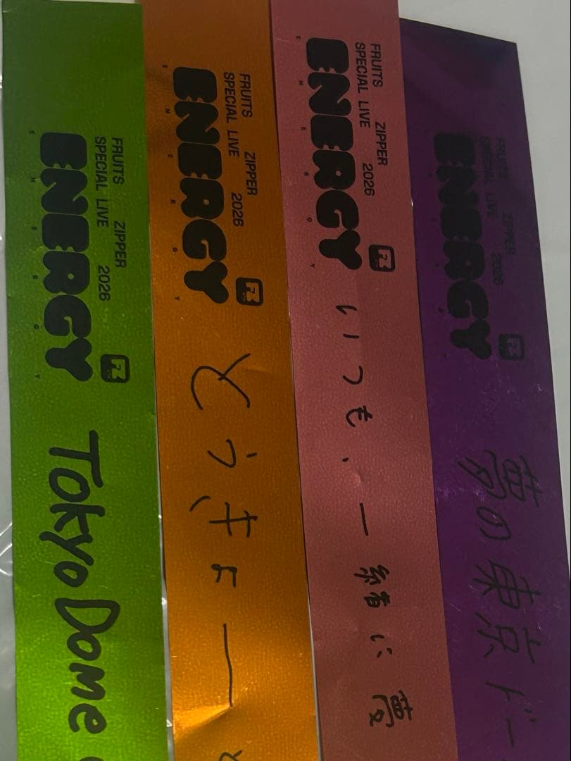 FRUITSZIPPER 銀テ 東京ドーム