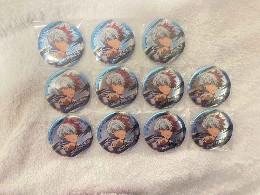ヒロアカ 東急グループ 缶バッジ 轟焦凍 ショート