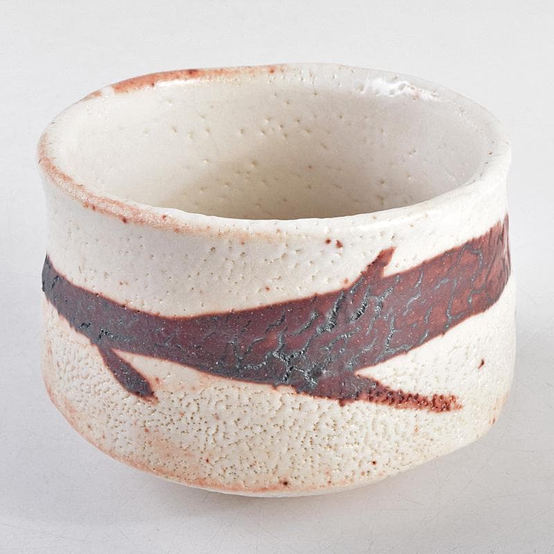 茶道具　人間国宝　荒川豊蔵作　絵志野　茶碗　銘二人静　鵬雲斎極め箱　MR9320