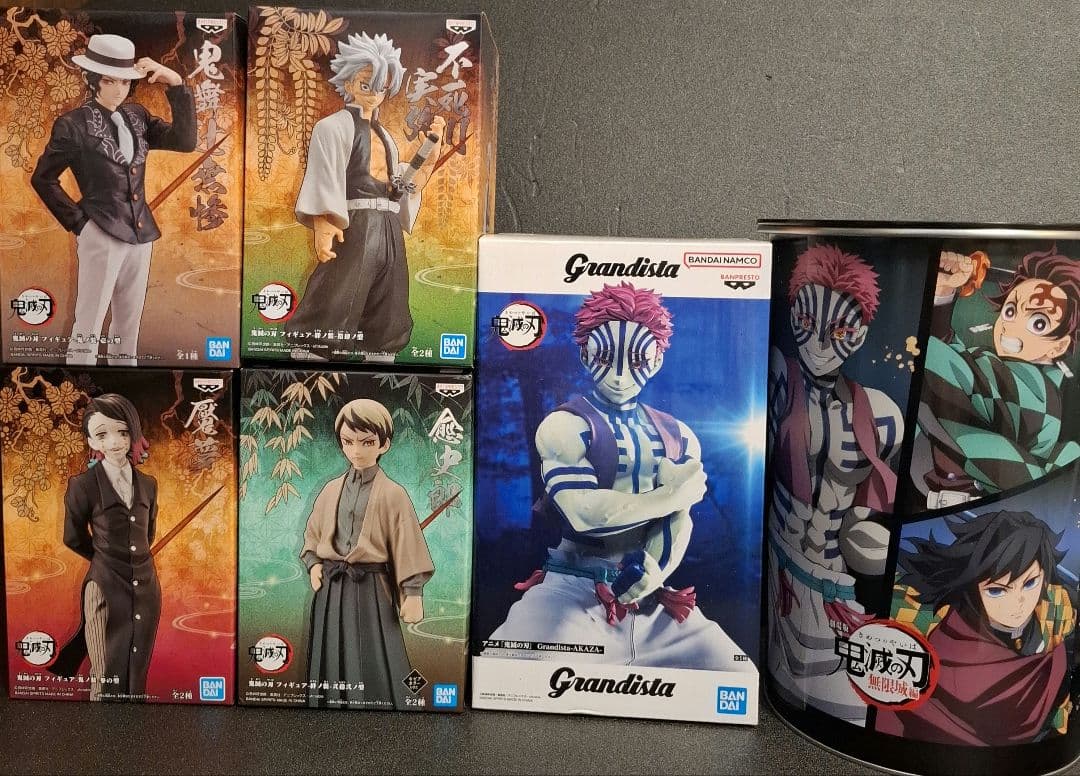 鬼滅の刃 絆ノ装 鬼ノ装 フィギュア 無限城編 鬼オンスナックBIG缶 猗窩座