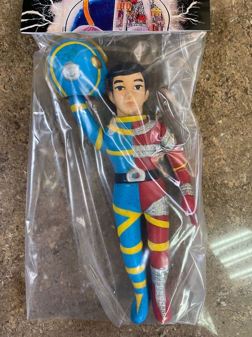 人造人間・キカイダー ソフビ人形 25cm 当時物風