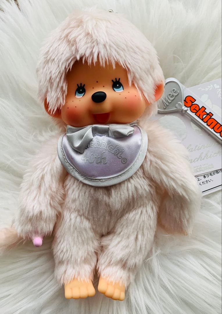 新品 40周年 プラチナ モンチッチ 男の子 monchhichi