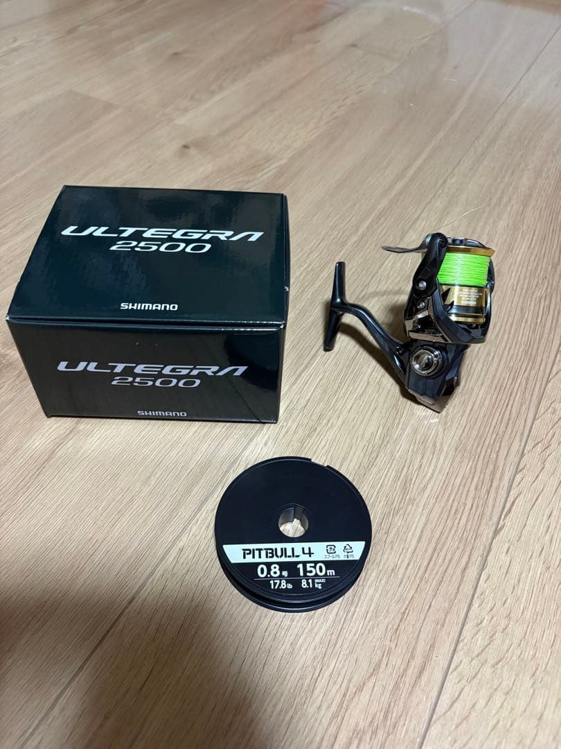 25 アルテグラ 2500 1回使用 美品 箱とpe付き シマノ　shimano