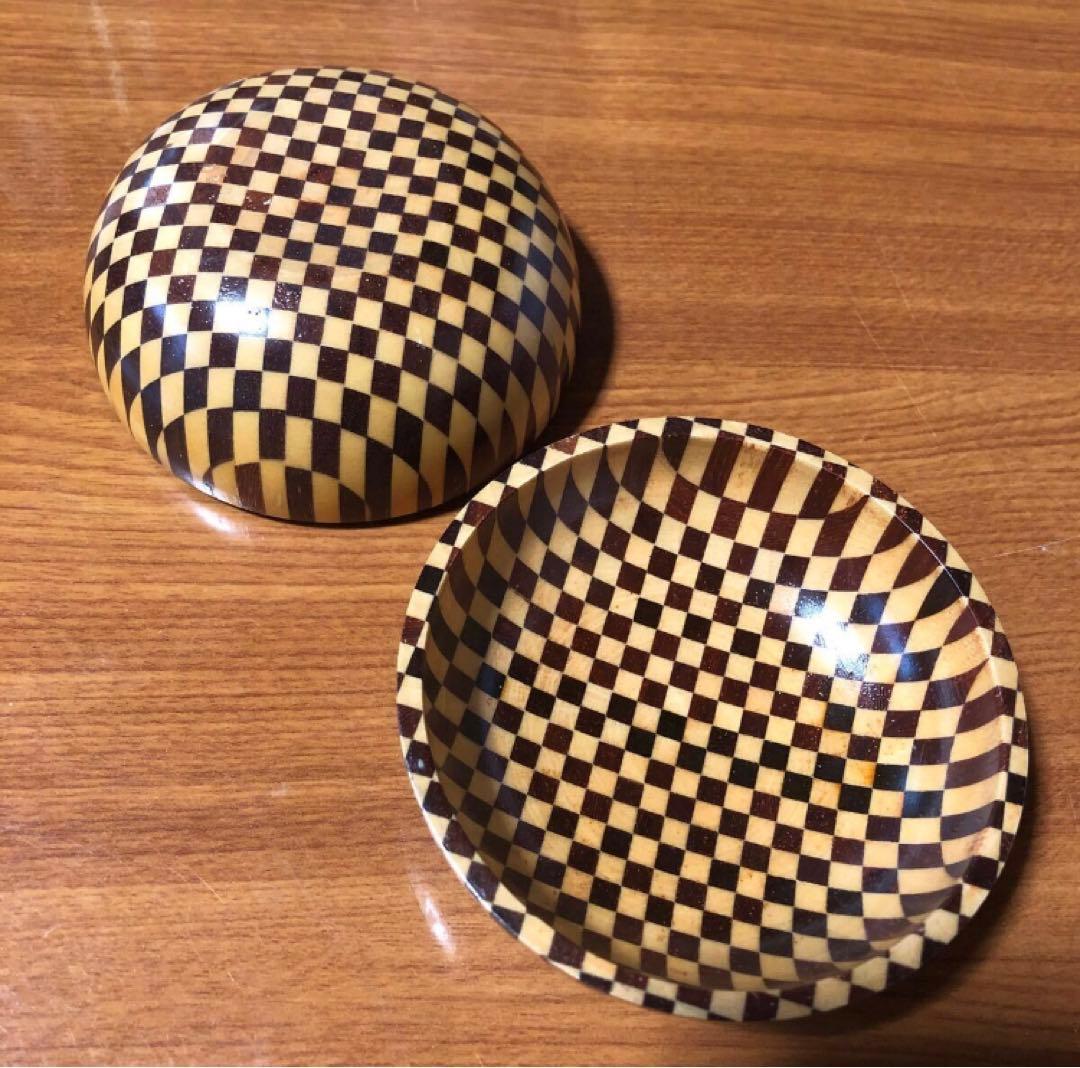 寄木細工 箱根細工 無垢 合子 小物入れ ボンボニエール アクセサリーケース