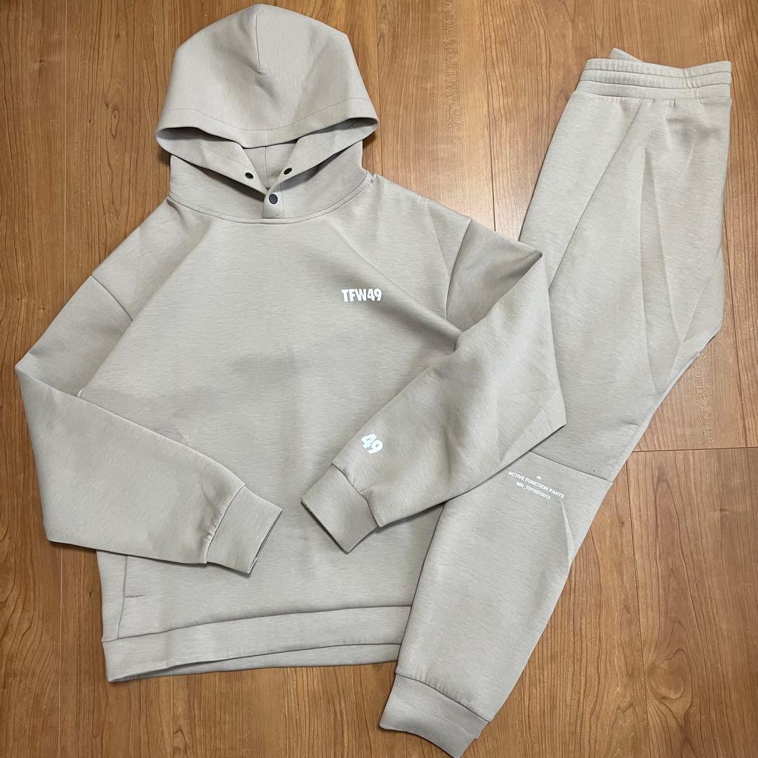 TFW49 スウェット　セットアップ　ベージュ　L M junhashimoto