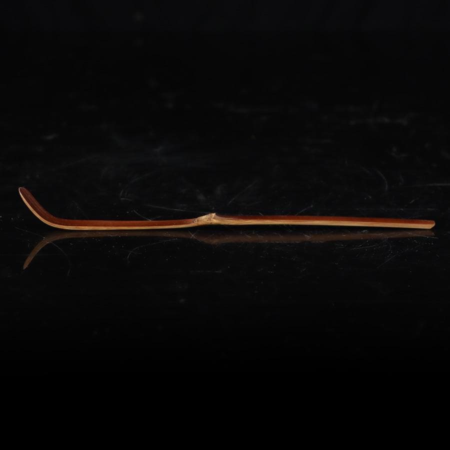 Y2916-3 茶道具 建仁寺 宗陵作 竹田益州茶杓 共箱　　＃3