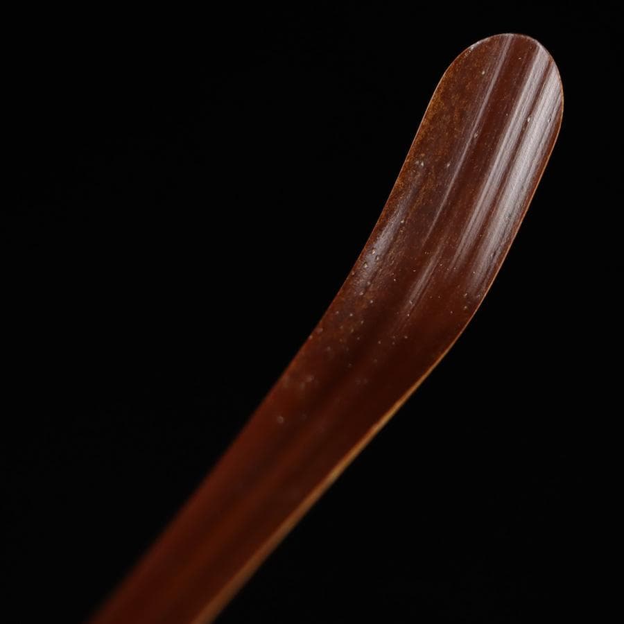 Y2916-3 茶道具 建仁寺 宗陵作 竹田益州茶杓 共箱　　＃3