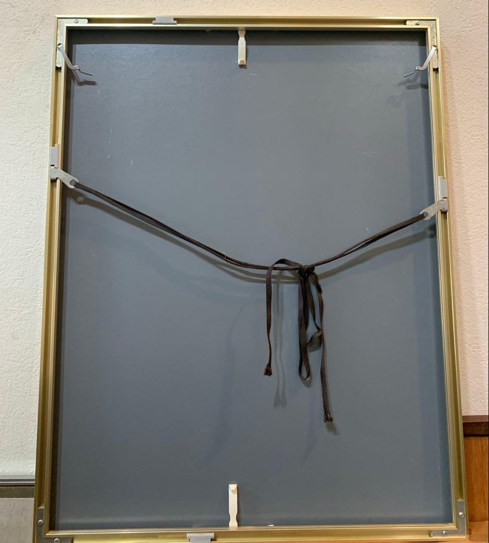 絵画　リトグラフ　真作　本間武男『青い花瓶Ⅱ』ED150/185