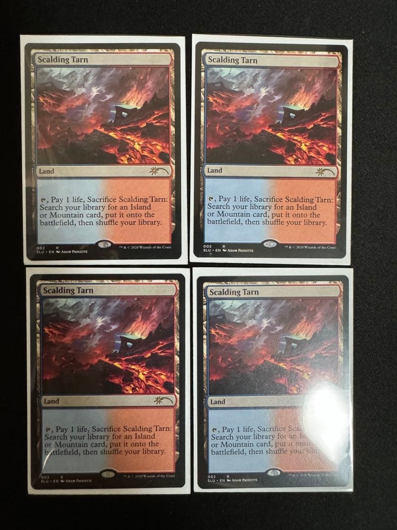 MTG 《沸騰する小湖/Scalding Tarn》 [SLU] 4枚セット
