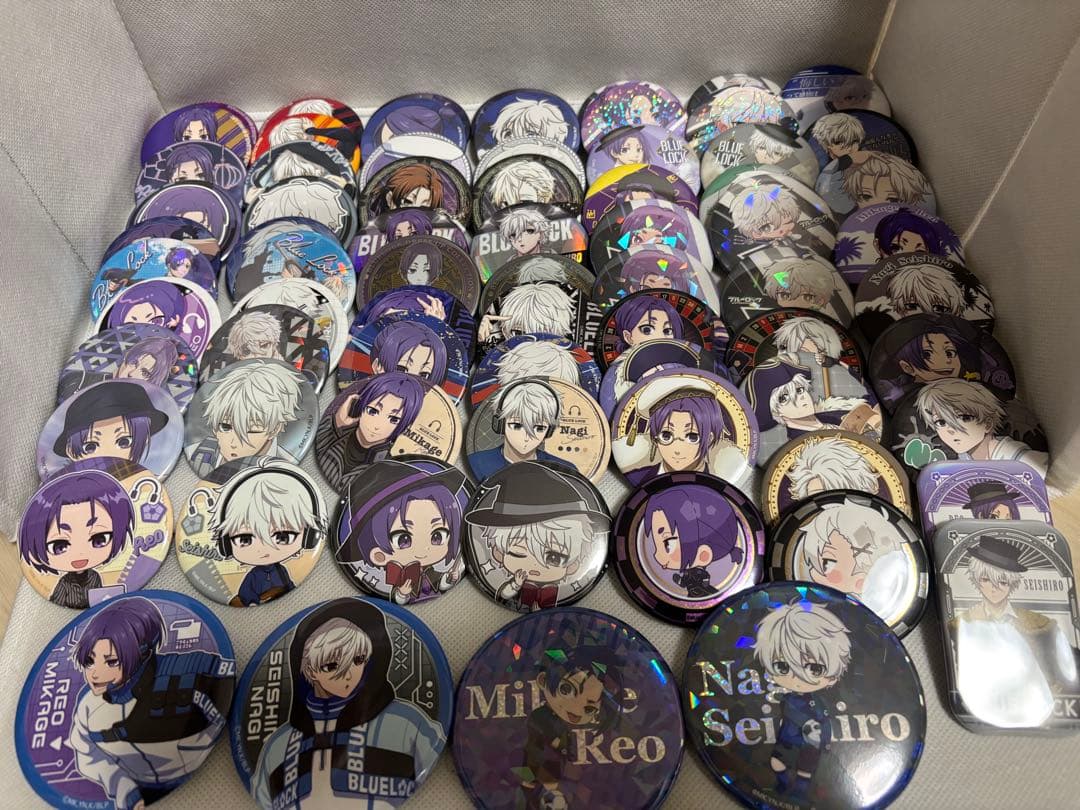 ブルーロック 凪誠士郎 御影玲王 缶バッジ まとめ売り 約70個
