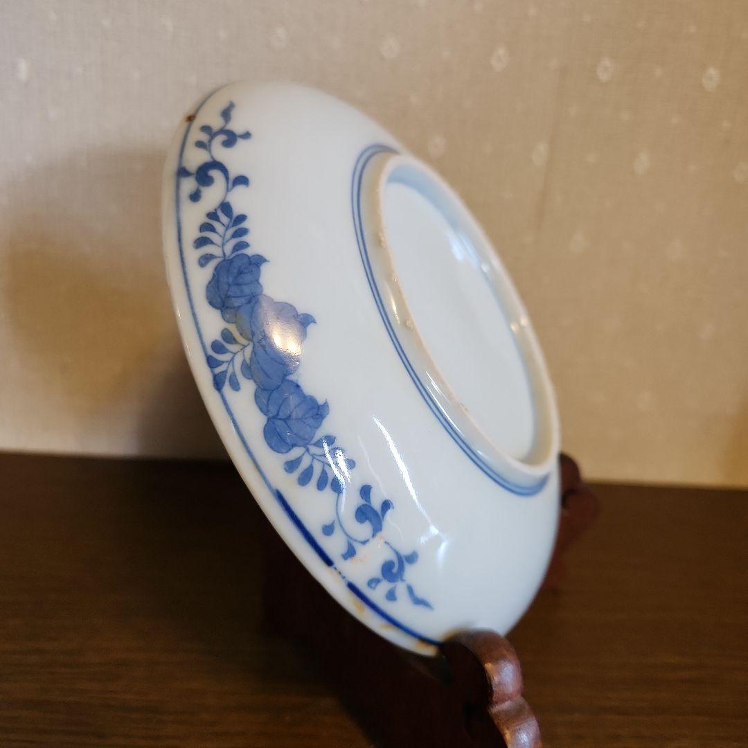 古伊万里　染付　印判　膾皿　5客セット　骨董品　伊万里焼