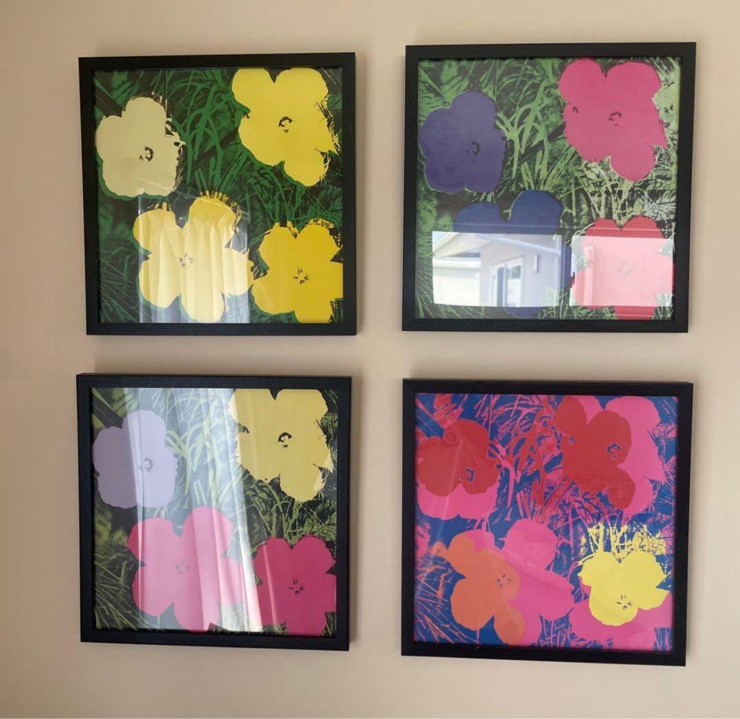 アンディ・ウォーホル Flowers 花 ポップアート フラワーポスター 4枚