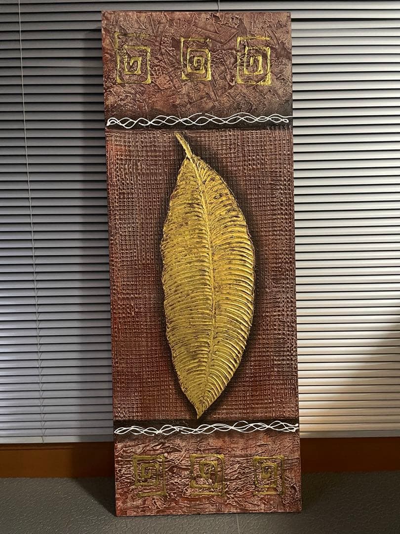 インテリア　大きな　バリ　タイ　オリエンタル　雑貨　アート　絵　ペイント　アジア