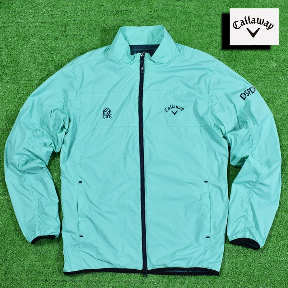 Callaway/キャロウェイ ゴルフ 防風ジャケット【グリーン/LL】美品！