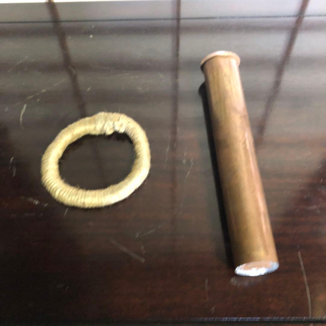 蔵の中にあった須恵器扁壺木箱付き