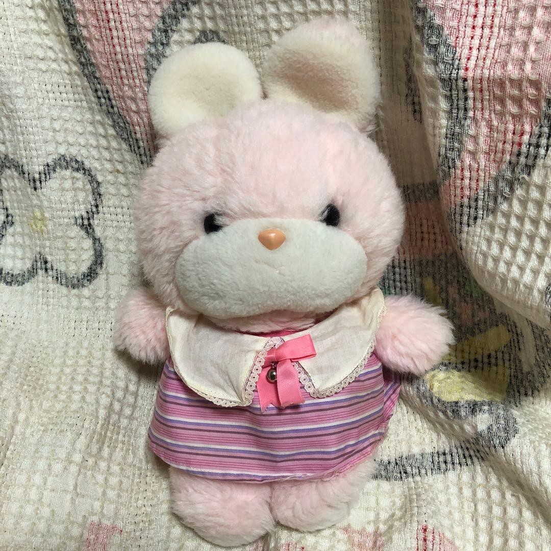 吉徳　クリーミー　昭和レトロ　初期タグ　当時の物　ウサギ＆ネコ　ぬいぐるみ　中古