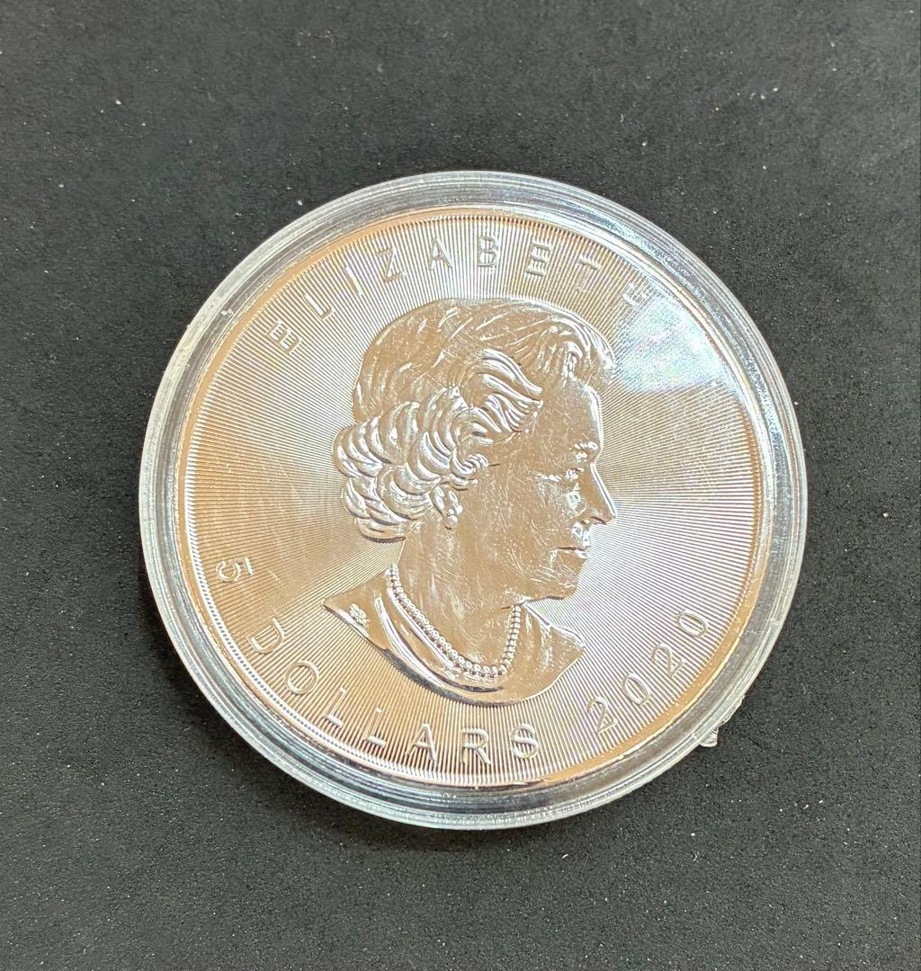 銀貨 1オンス 2020年メイプルリーフ　保証書付