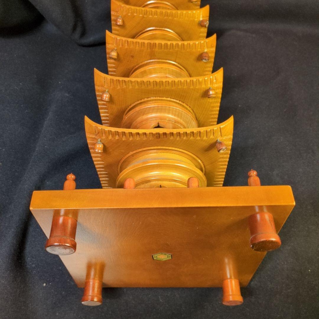 木製 五重塔 宮島細工 高さ約60cm