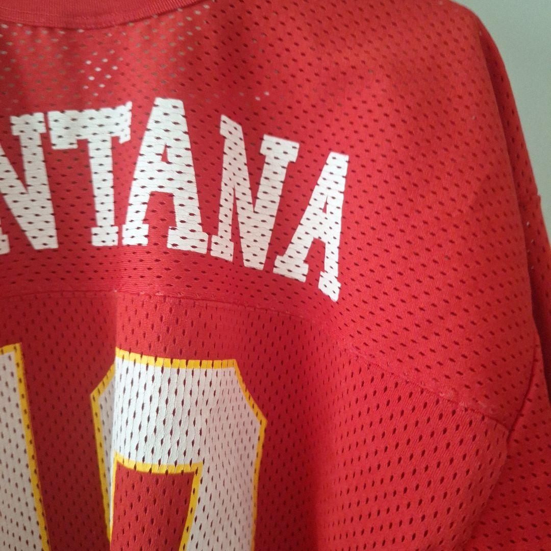 希少 90s USA製 NFL チーフス ジョー・モンタナ ジャージ L 赤