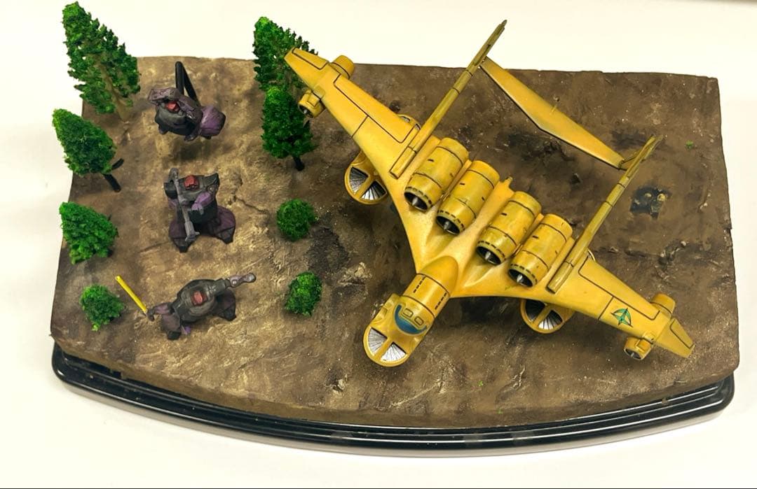 完成品　旧キット1/550 ミデア 　ドム（ジェットストリームアタック付き）