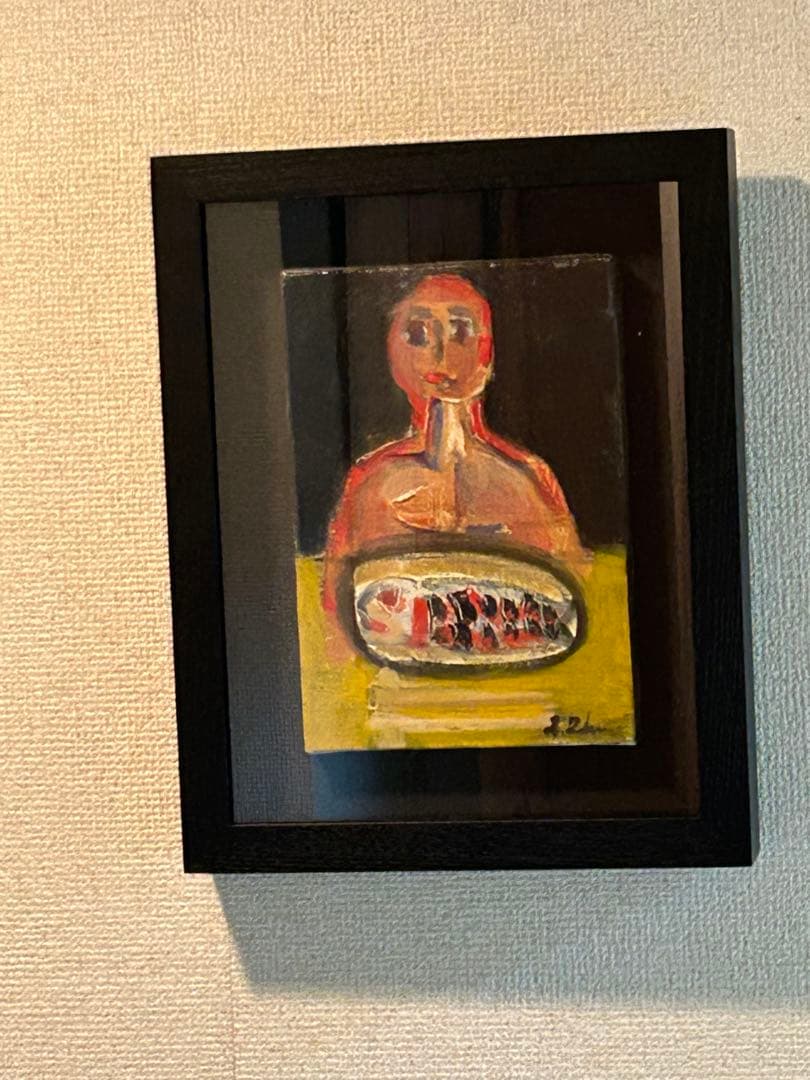 田中拓馬　イギリス国立博物館収蔵作家 　油彩画 額装