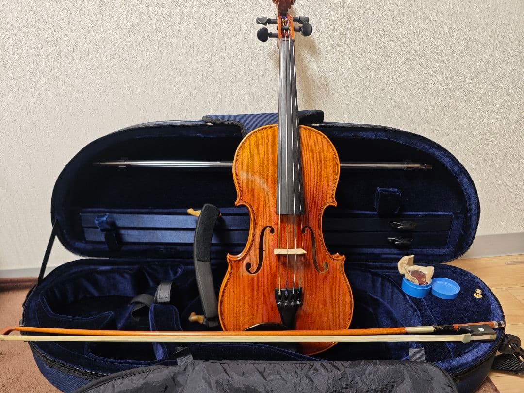 WALTER MAHR #5 4/4 バイオリン　弓ケース肩当松脂セット