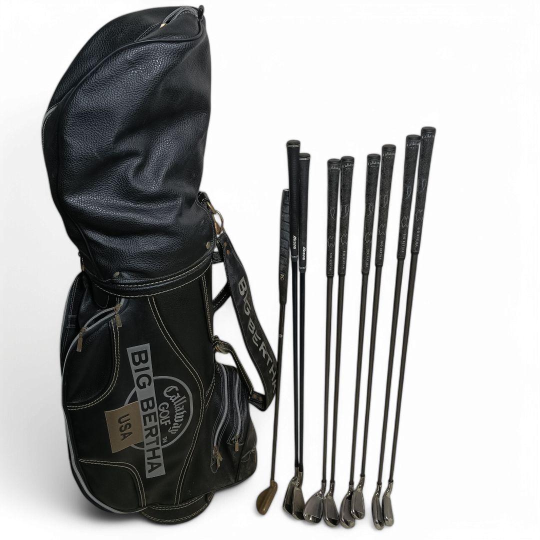 Callaway BIG BERTHA アイアンセット　ゴルフバッグ レザー