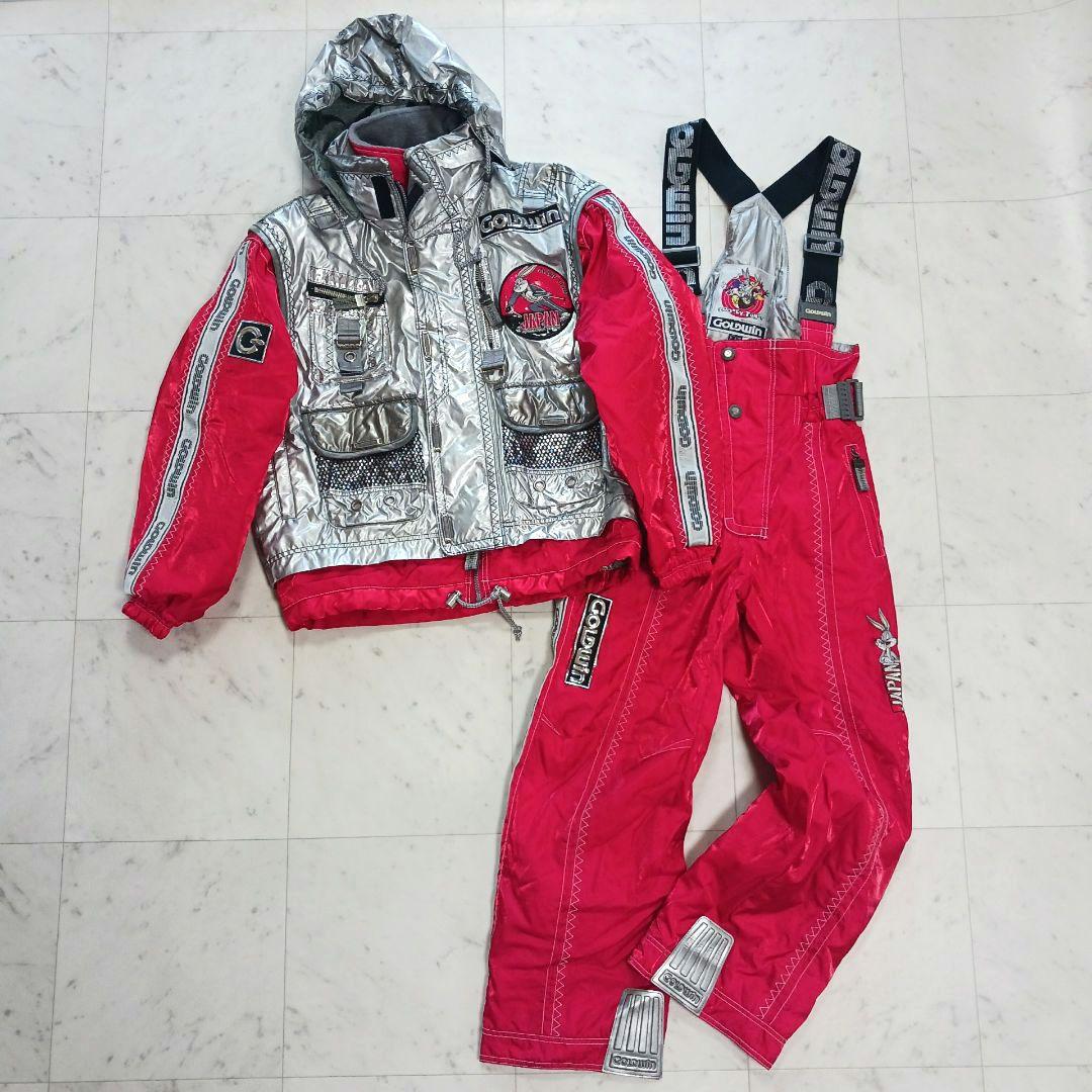 【90s 日本製】GOLDWIN 日本代表 スキーウェア 上下　バックスバニー