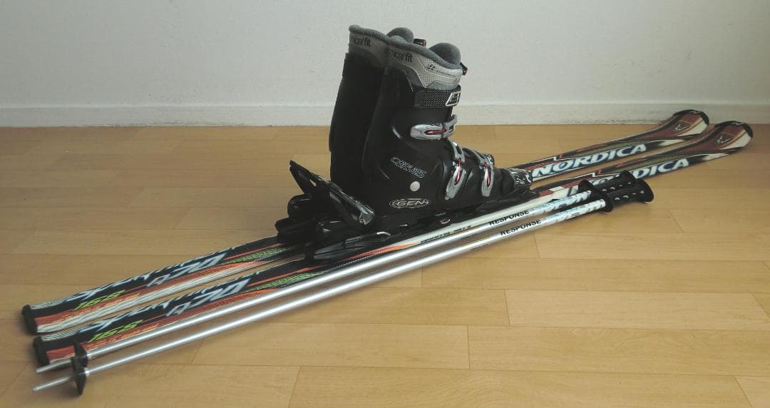 ■■送料無料■NORDICA■メンズスキーセット■板168靴27.5■メンテ付■