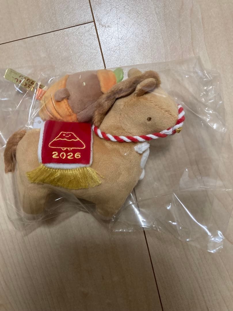受注　すみっコぐらし 2026 お正月 てのりぬいぐるみ うま 馬 午 セット
