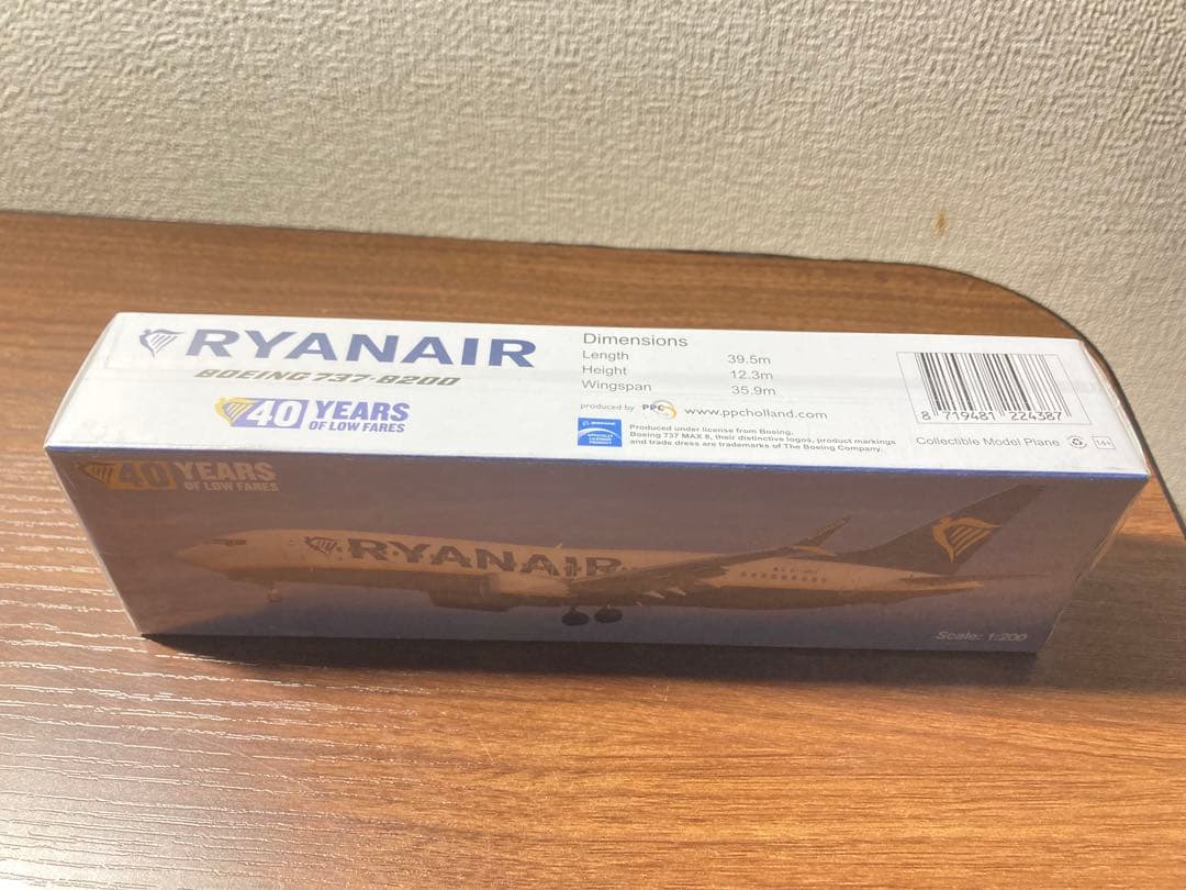 RYANAIR 航空機モデル 1/200
