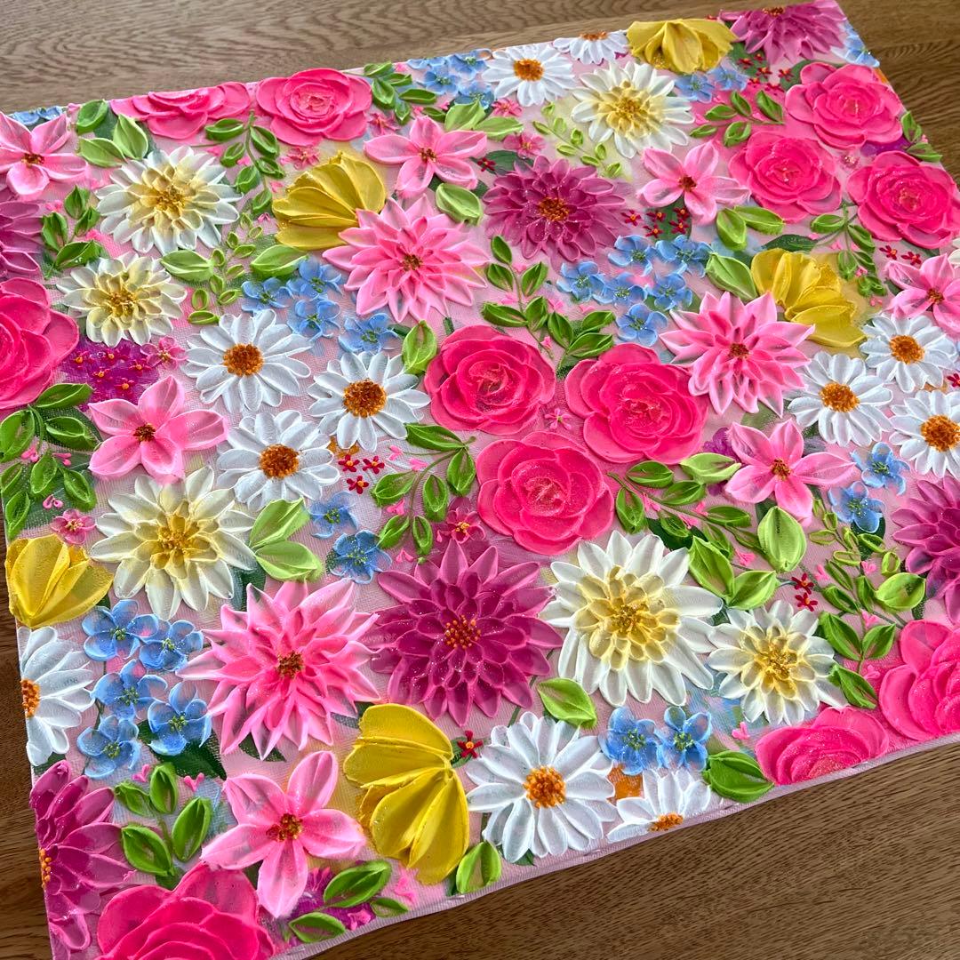 花の絵 花柄 ボタニカルアート 絵画 ガーデニング 庭 花 フラワー