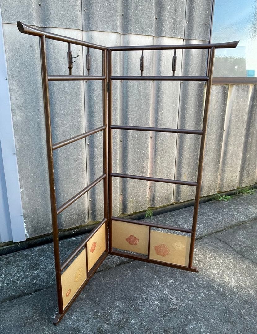 稀少/古道具/当時物/無垢材/木製/衣紋掛け/衣桁/着物掛け/30