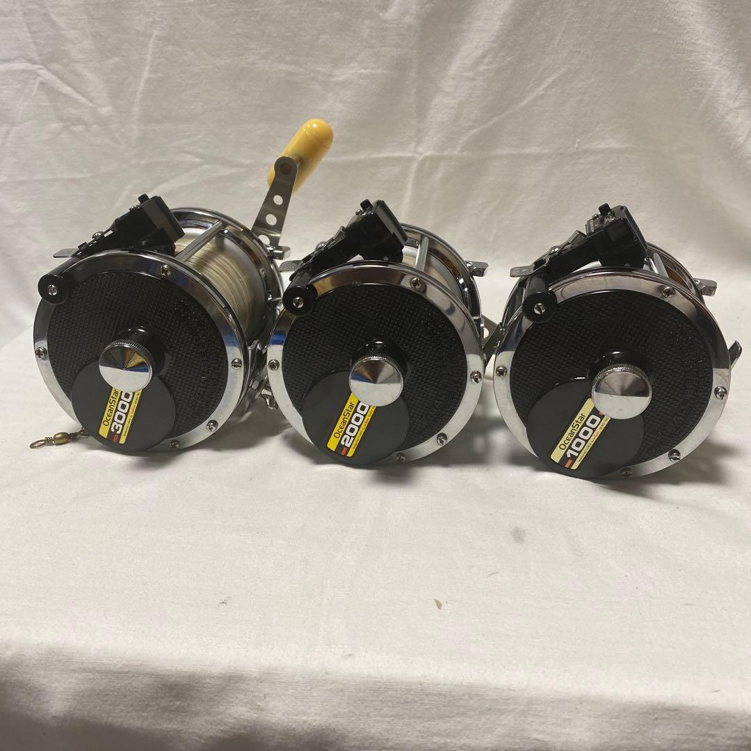 DAIWA両軸リール オーシャンスター1000 2000 3000 3個で