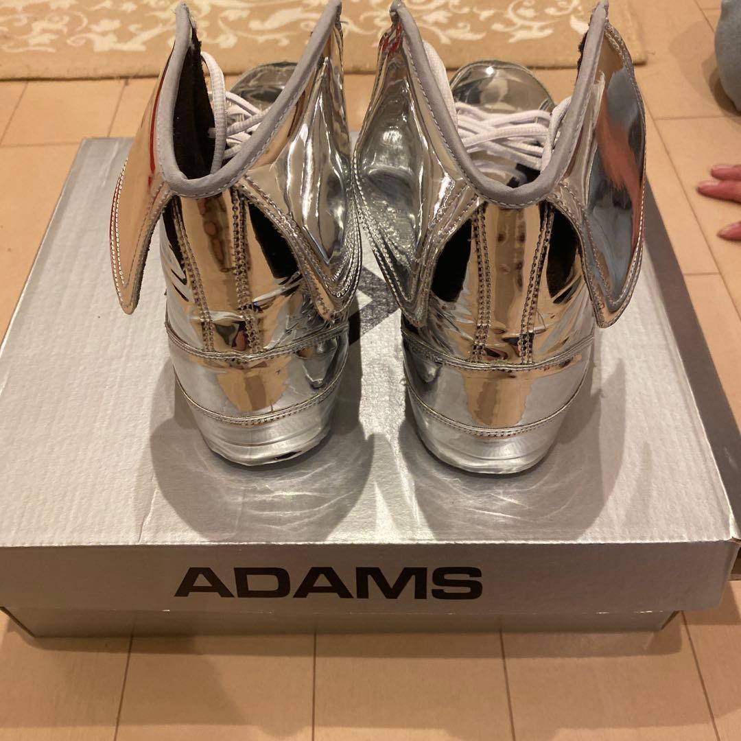 ADAMS シルバー ボクシングシューズ