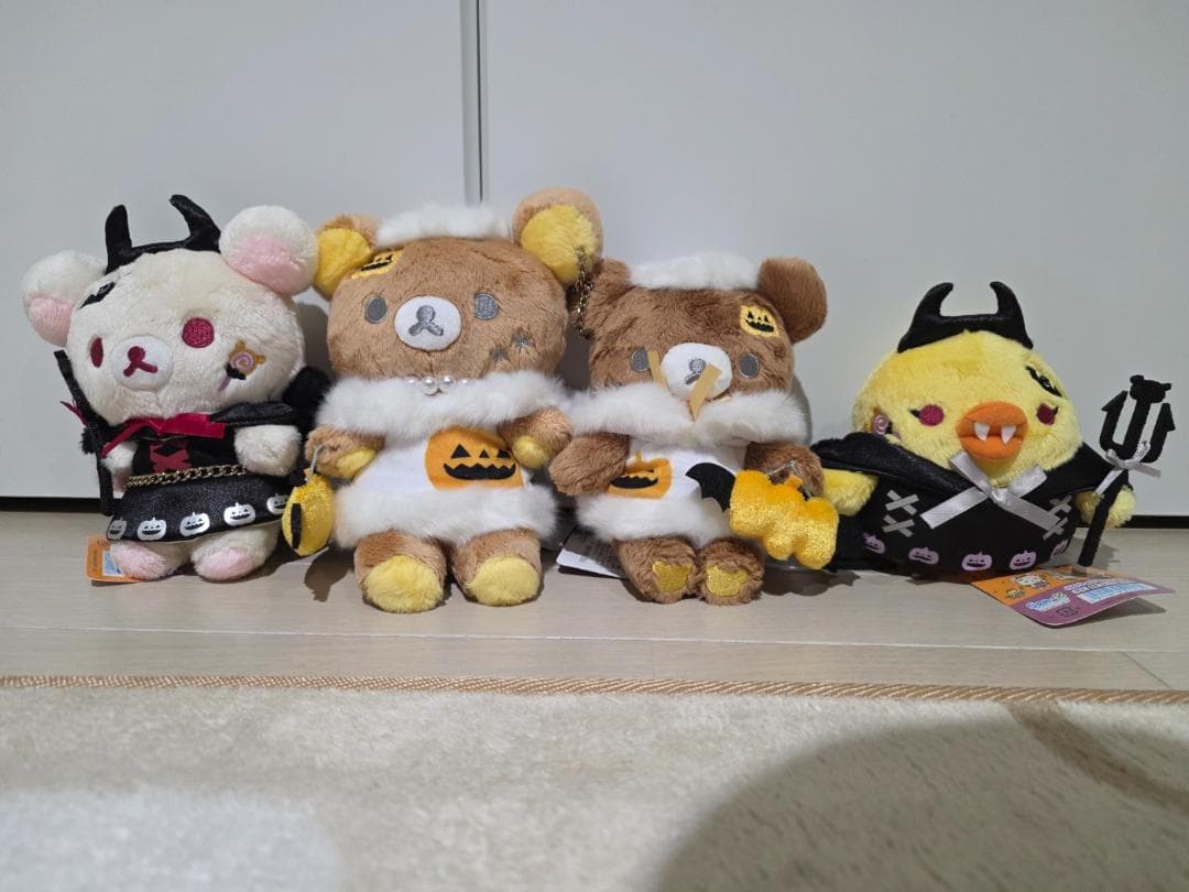 リラックマ ハロウィンぬいぐるみ 2021 4体