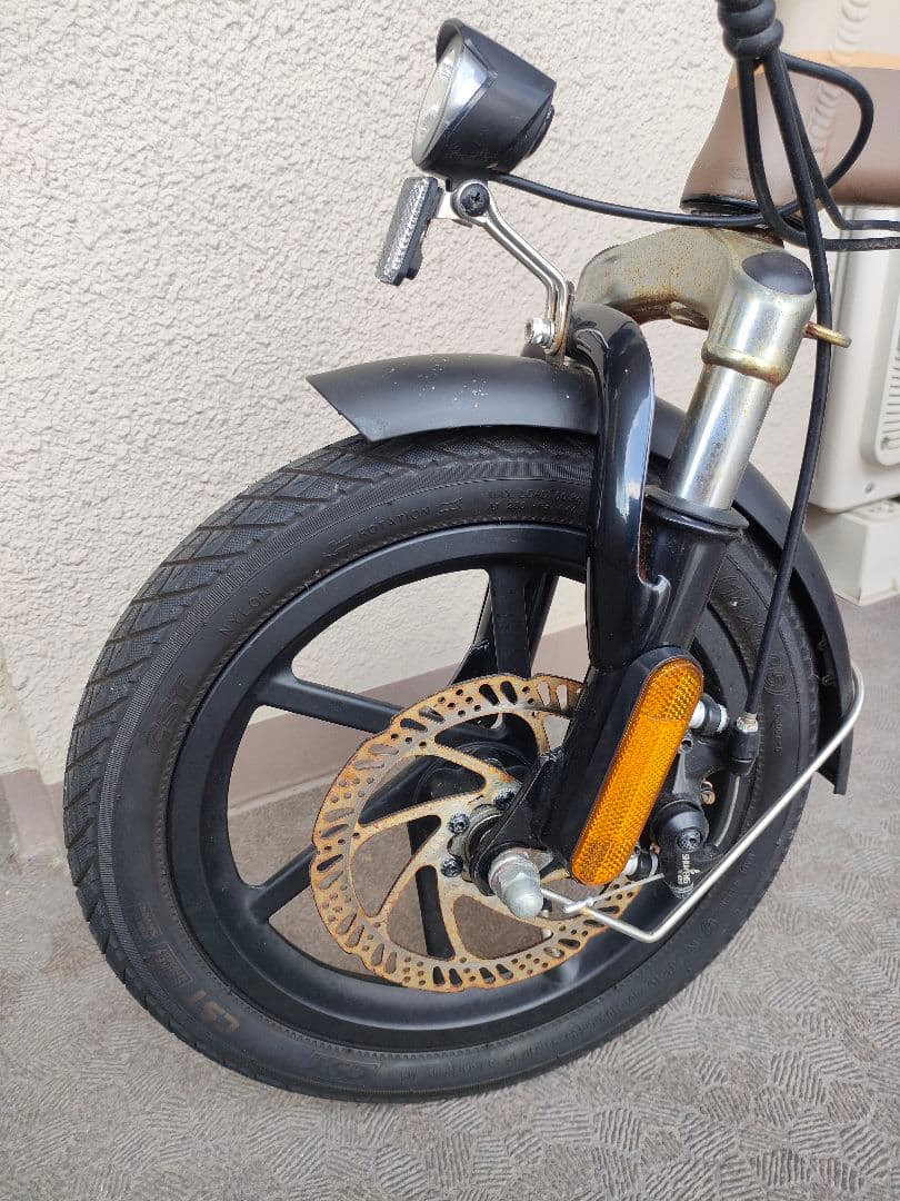 AiDDE：折畳み電動アシスト自転車_14インチ/後輪パンク/送料込/おまけ付